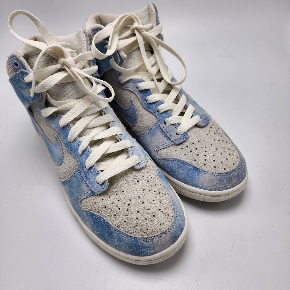 Nike Dunk High SE Clouds Celestine Blue White Suede High Top Sneakers Womens 7.5 - Picture 6 of 16